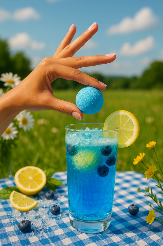 Blueberry Lemonade Cocktail Bomb