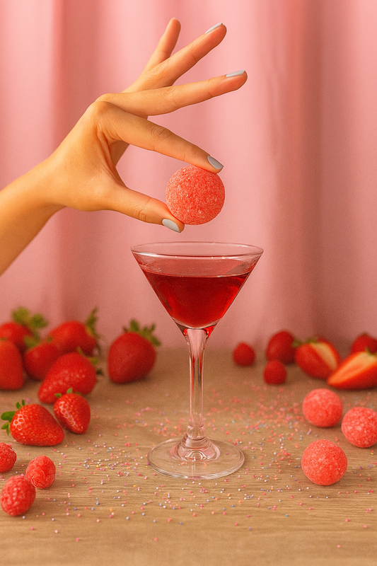 Strawberry Burst Cocktail Bomb