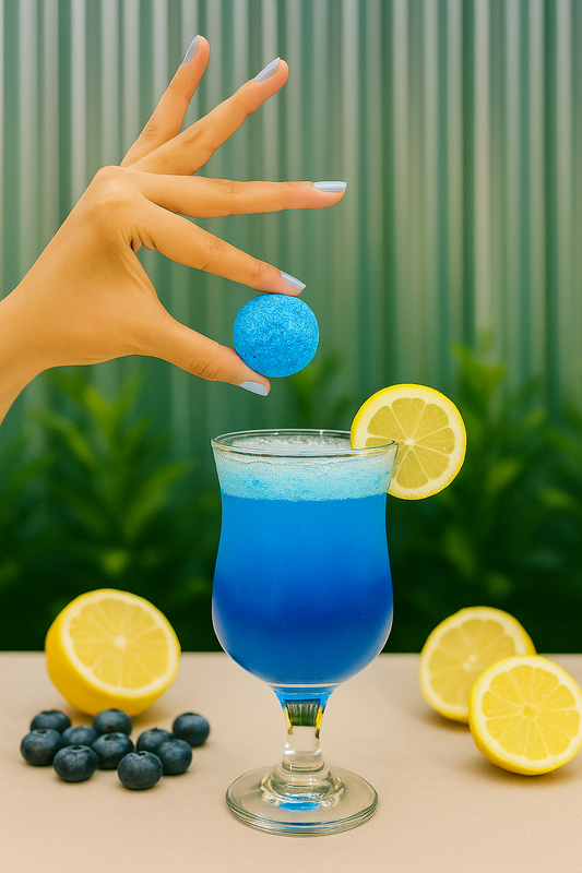 Blueberry Lemonade Cocktail Bomb
