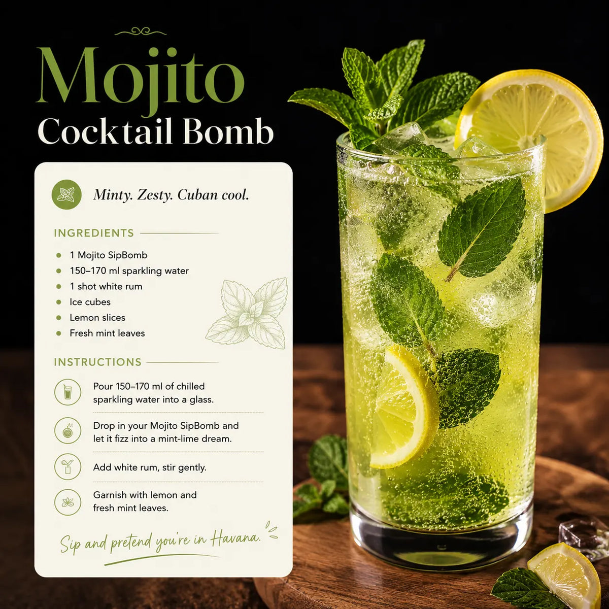 Mojito Cocktail Bomb | Pack Of 6