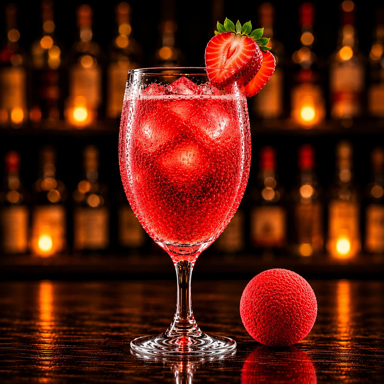 Strawberry Burst Cocktail Bomb