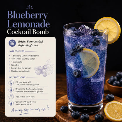 Blueberry Lemonade Cocktail Bomb