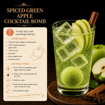 Spiced Green Apple Cocktail Bomb