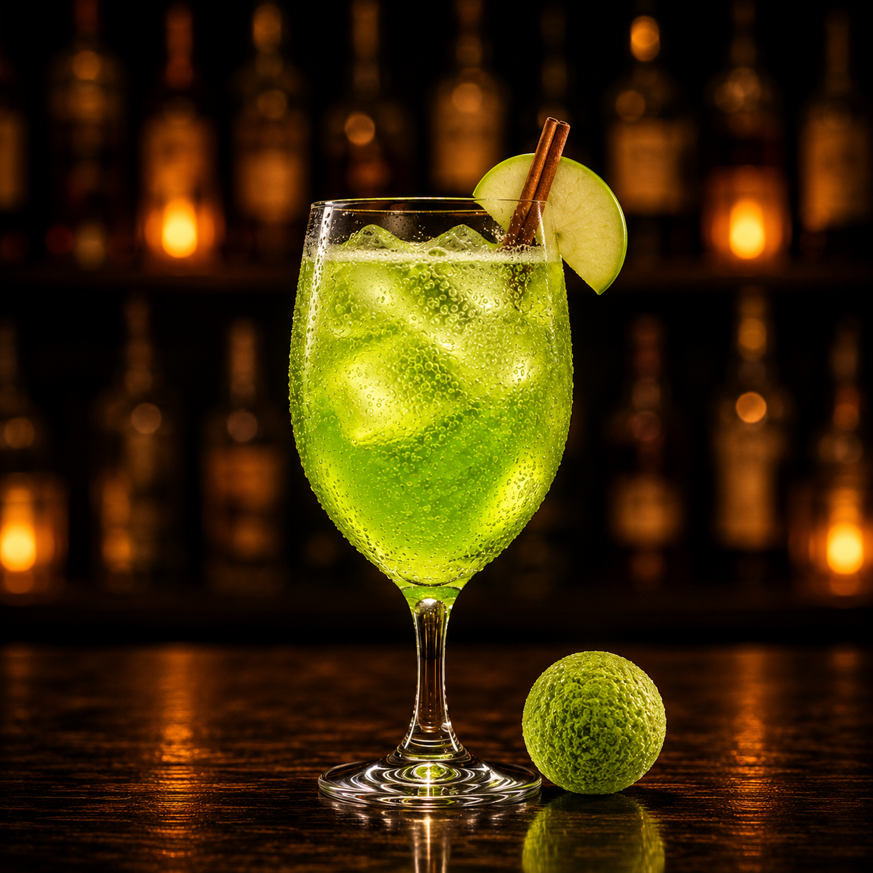 Spiced Green Apple Cocktail Bomb