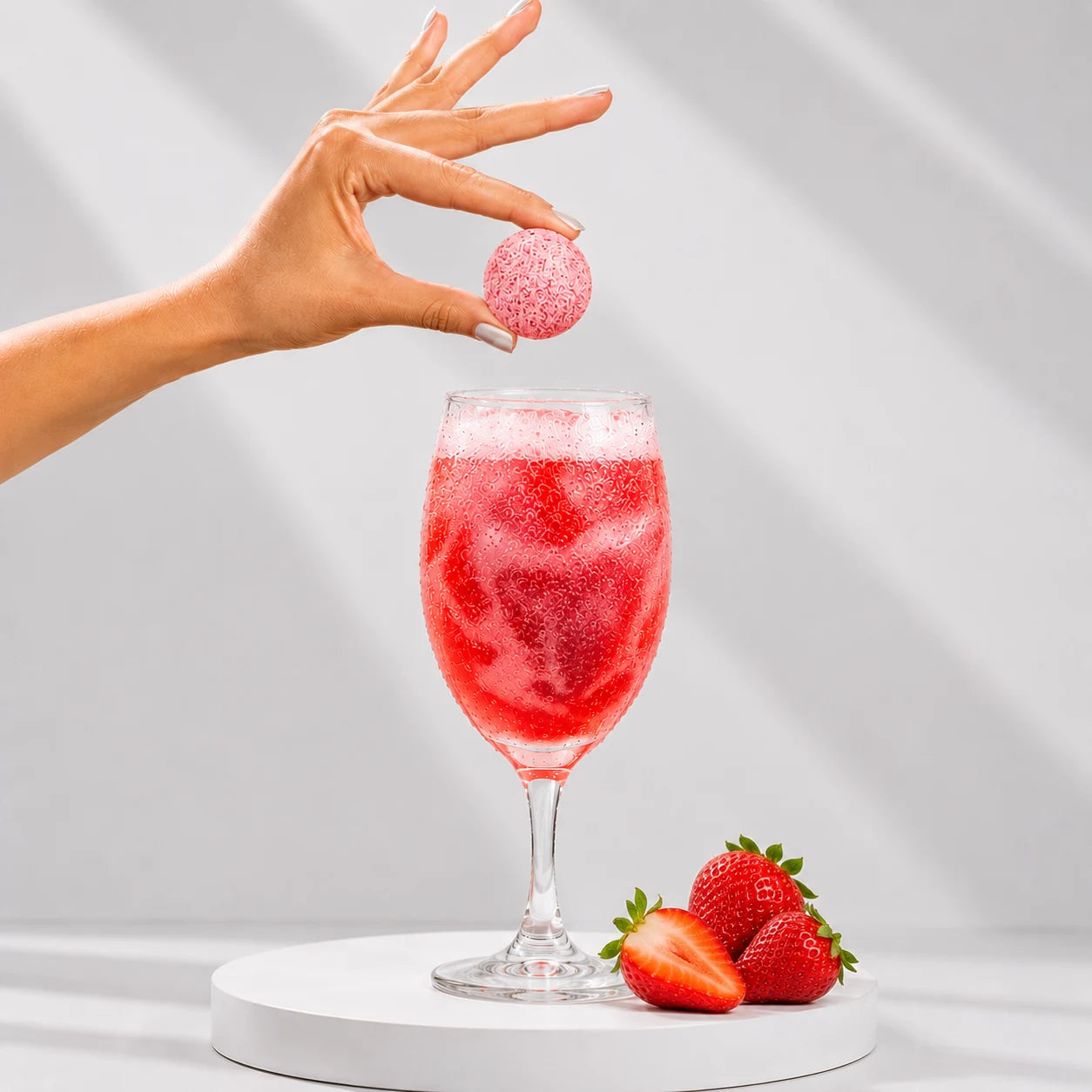 Strawberry Burst Cocktail Bomb